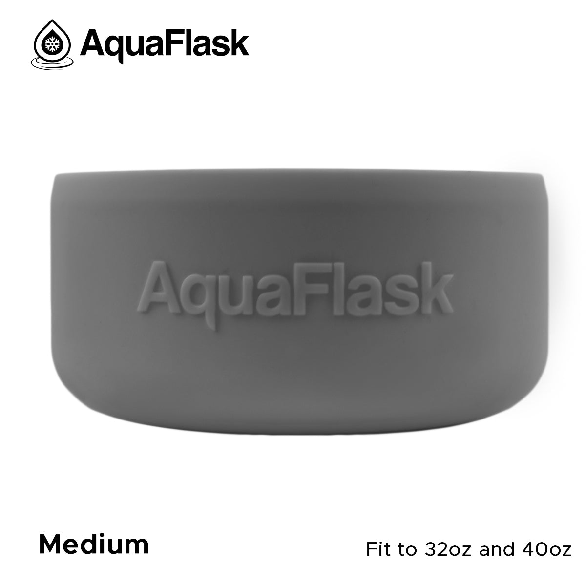 AQUAFLASK BASE PROTECTORA DE SILICONA MEDIANA - STONE GRAY
