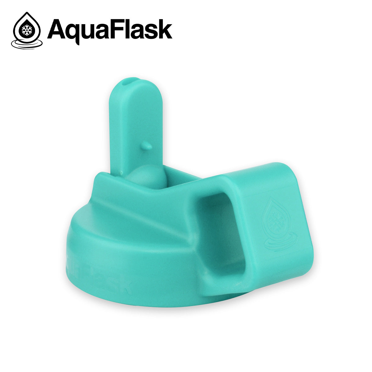 AQUAFLASK STRAW LID CUBE HANDLE - TURQUOISE BLUE