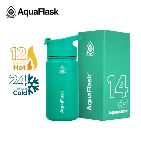 AQUAFLASK 14oz ORIGINAL COLLECTION - AQUAMARINE