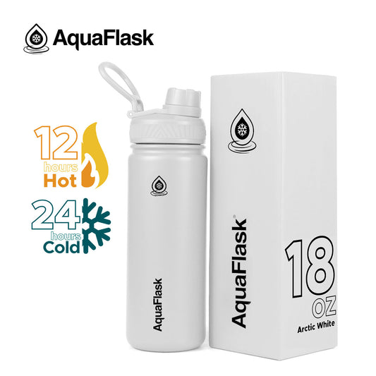 AQUAFLASK 18oz ORIGINAL COLLECTION - ARCTIC WHITE