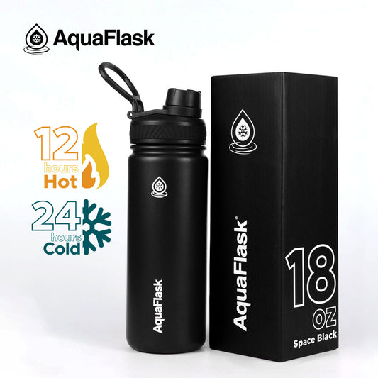 AQUAFLASK 18oz ORIGINAL COLLECTION - SPACE BLACK