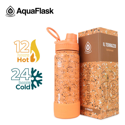 AQUAFLASK 18oz IL TERRAZZO - CANTALOUPE