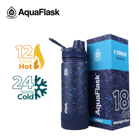 AQUAFLASK 18oz IL TERRAZZO - MIDNIGHT