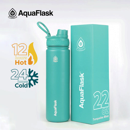 AQUAFLASK 22oz ORIGINAL COLLECTION - TURQUOISE BLUE