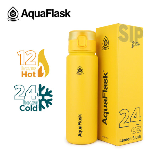 AQUAFLASK 24oz SIP BOTTLE - LEMON SLUSH