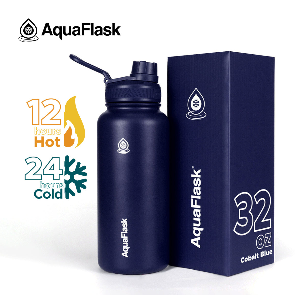 AQUAFLASK 32oz ORIGINAL COLLECTION - COBALT BLUE