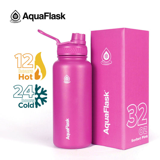 AQUAFLASK 32oz ORIGINAL COLLECTION - SORBET PINK