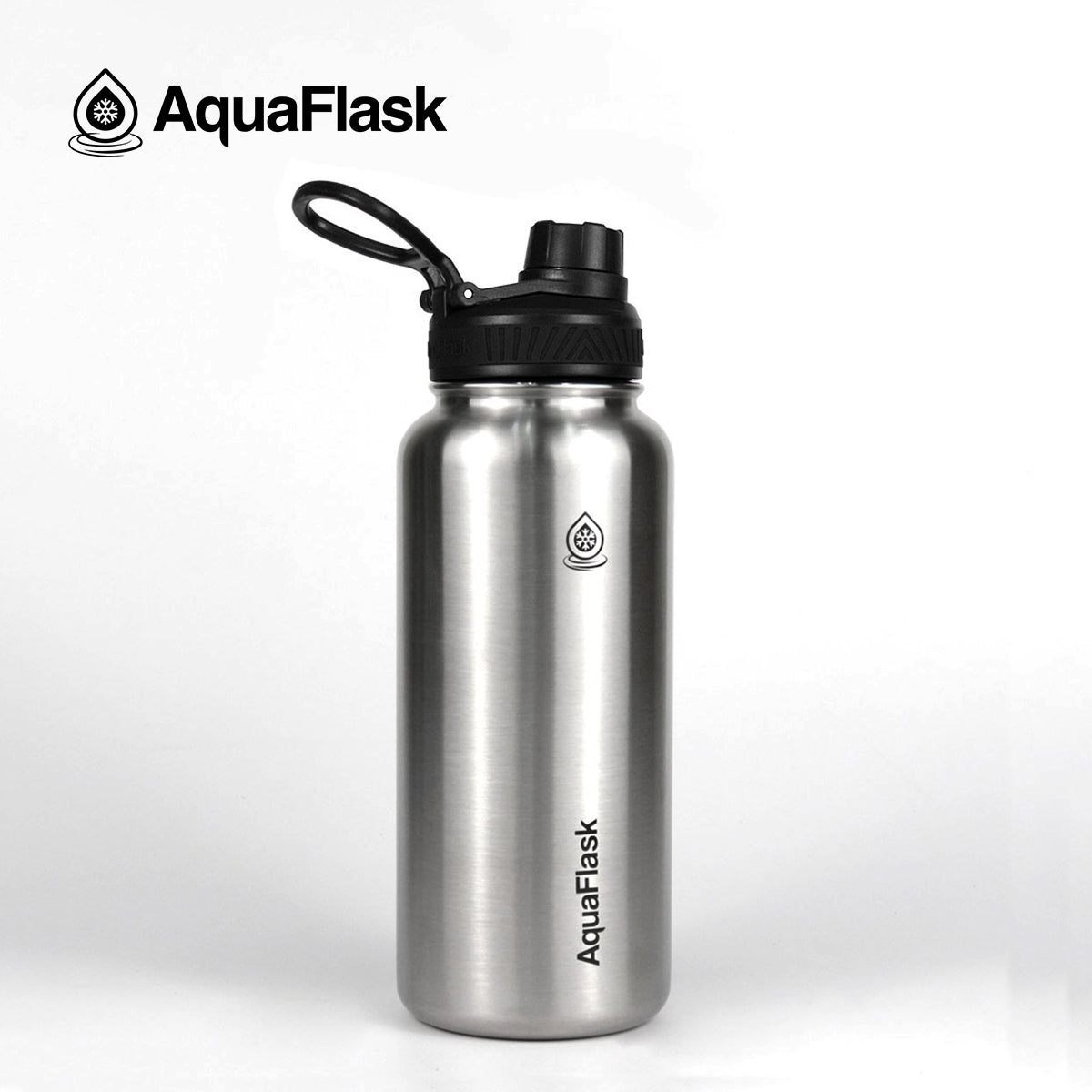 AQUAFLASK 32oz ORIGINAL COLLECTION - SILVER STEEL