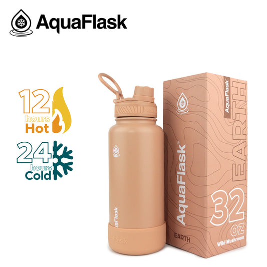 AQUAFLASK 32oz EARTH COLLECTION - WILD MUSHROOM