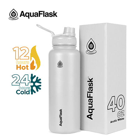 AQUAFLASK 40oz ORIGINAL COLLECTION - ARCTIC WHITE