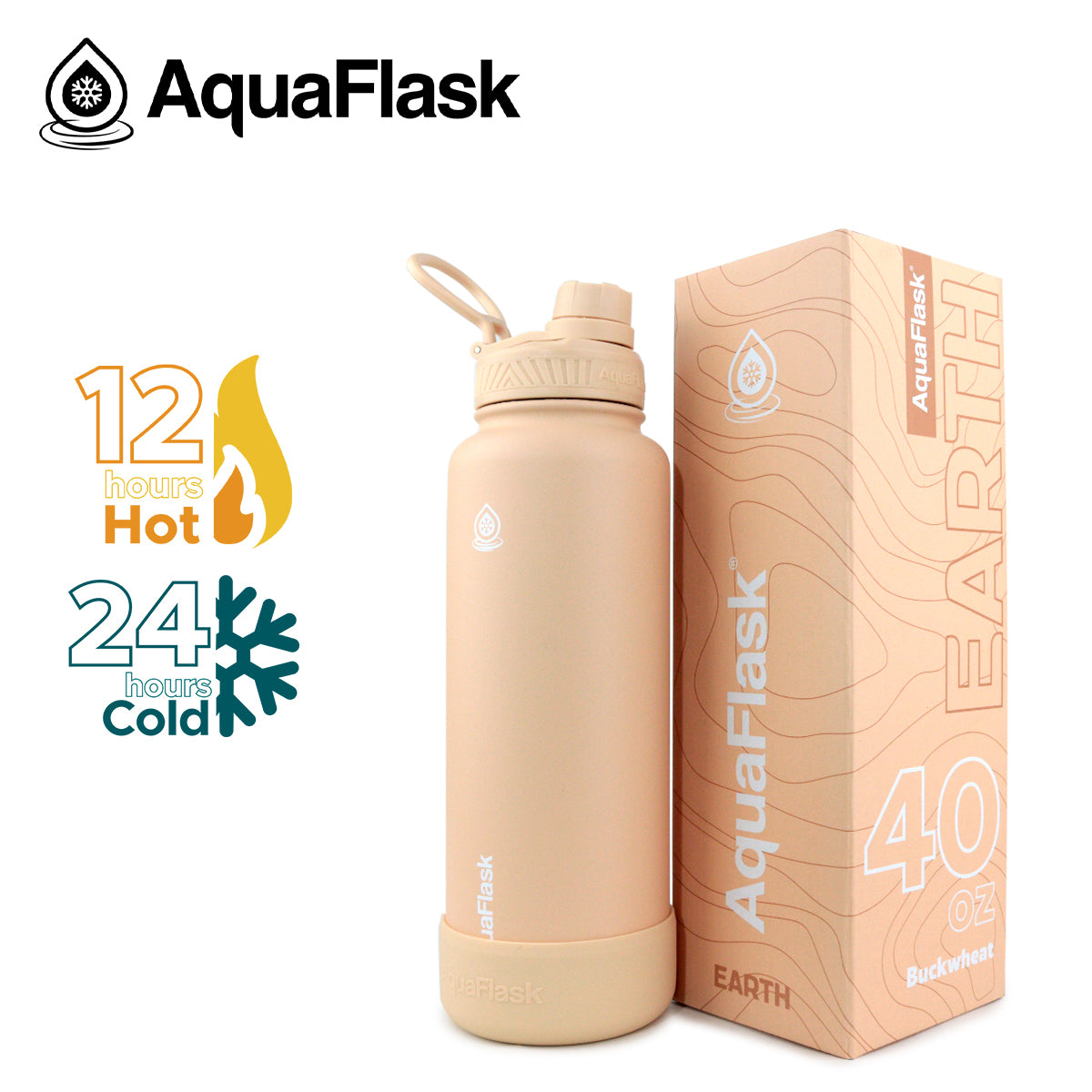 AQUAFLASK 40oz EARTH COLLECTION - BUCKWHEAT