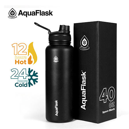 AQUAFLASK 40oz ORIGINAL COLLECTION - SPACE BLACK