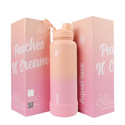 AQUAFLASK 40oz DREAM COLLECTION - PEACHES N'CREAM