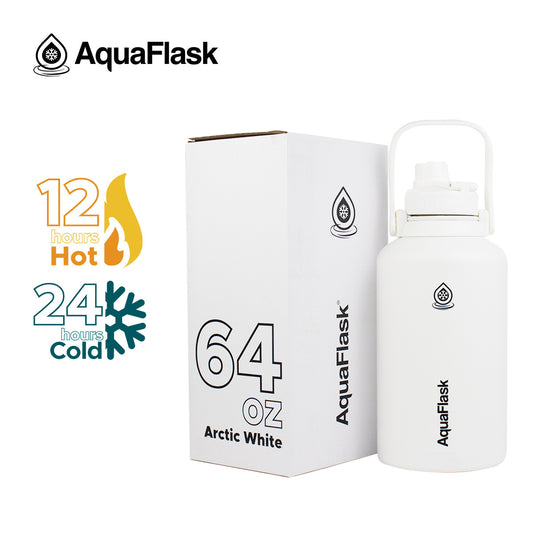 AQUAFLASK 64oz ORIGINAL COLLECTION - ARCTIC WHITE