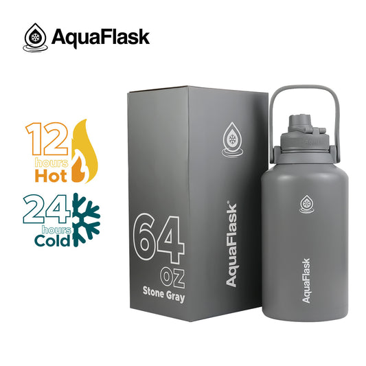 AQUAFLASK 64oz ORIGINAL COLLECTION - STONE GRAY