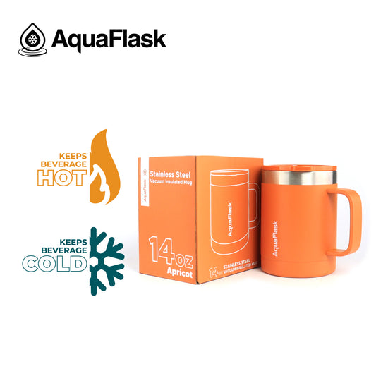 AQUAFLASK 14oz MUG - APRICOT