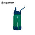 Botellas de agua de la Colección Kids de Aquaflask diseñadas para niños, mostradas en varios colores y tamaños
