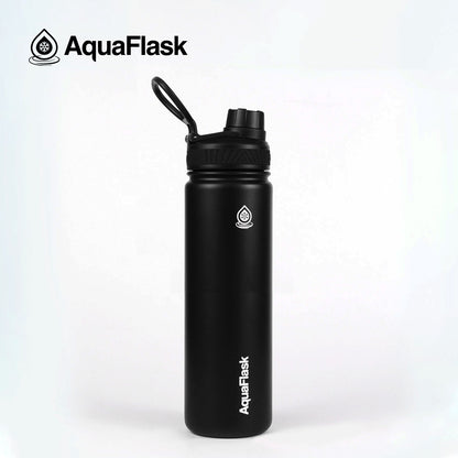 Colección Original de Aquaflask de botellas de agua aisladas mostradas en varios tamaños y colores