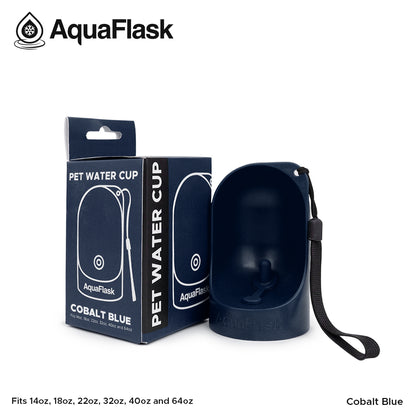 Accesorio Aquaflask Pet Cup diseñado para dispensar agua a las mascotas utilizando botellas Aquaflask compatibles