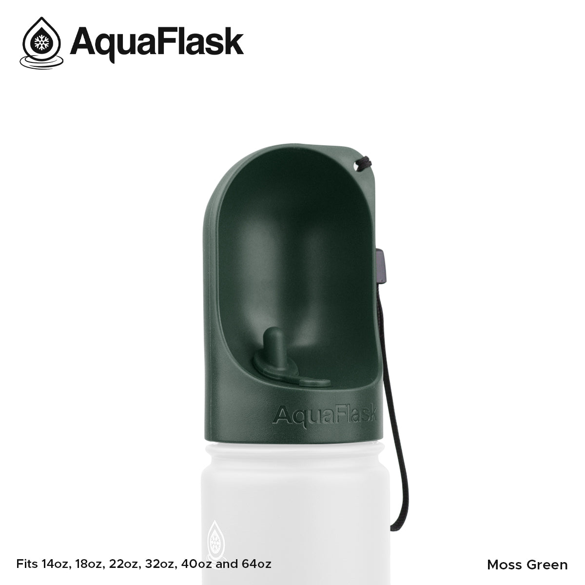 Accesorio Aquaflask Pet Cup diseñado para dispensar agua a las mascotas utilizando botellas Aquaflask compatibles