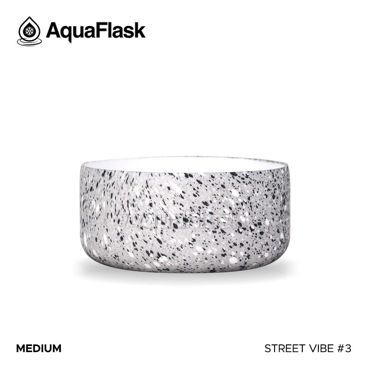 Accesorio de base de silicona Aquaflask con logotipo en relieve, diseñado para encajar en la base de las botellas Aquaflask Regular.