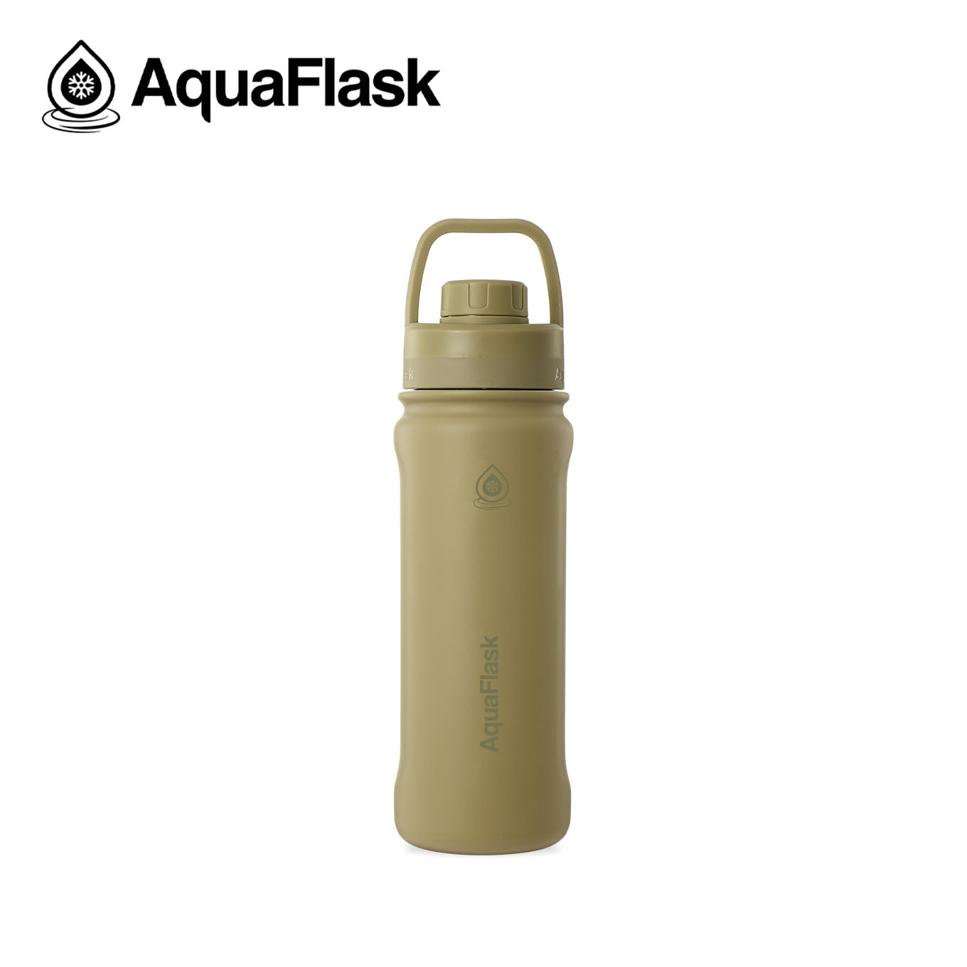 Botella deportiva con tapa Aquaflask diseñada para hidratación diaria y uso activo.