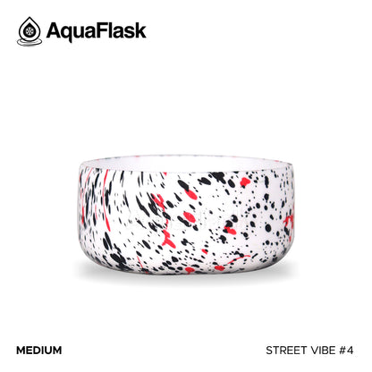 Accesorio de base de silicona Aquaflask con logotipo en relieve, diseñado para encajar en la base de las botellas Aquaflask Regular.