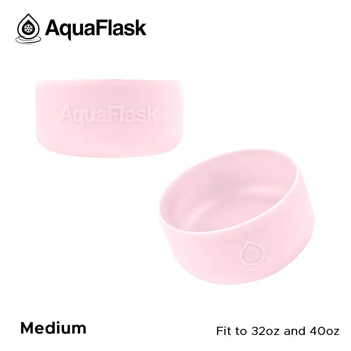 AQUAFLASK BASE PROTECTORA DE SILICONA MEDIANA - BALLET PINK