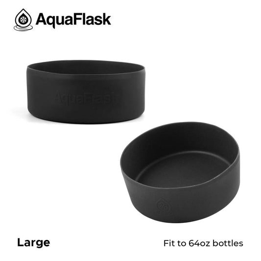 AQUAFLASK BASE PROTECTORA DE SILICONA GRANDE (64oz) - SPACE BLACK