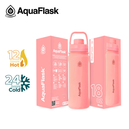 AQUAFLASK 18oz NEW ORIGINAL COLLECTION - BLUSH