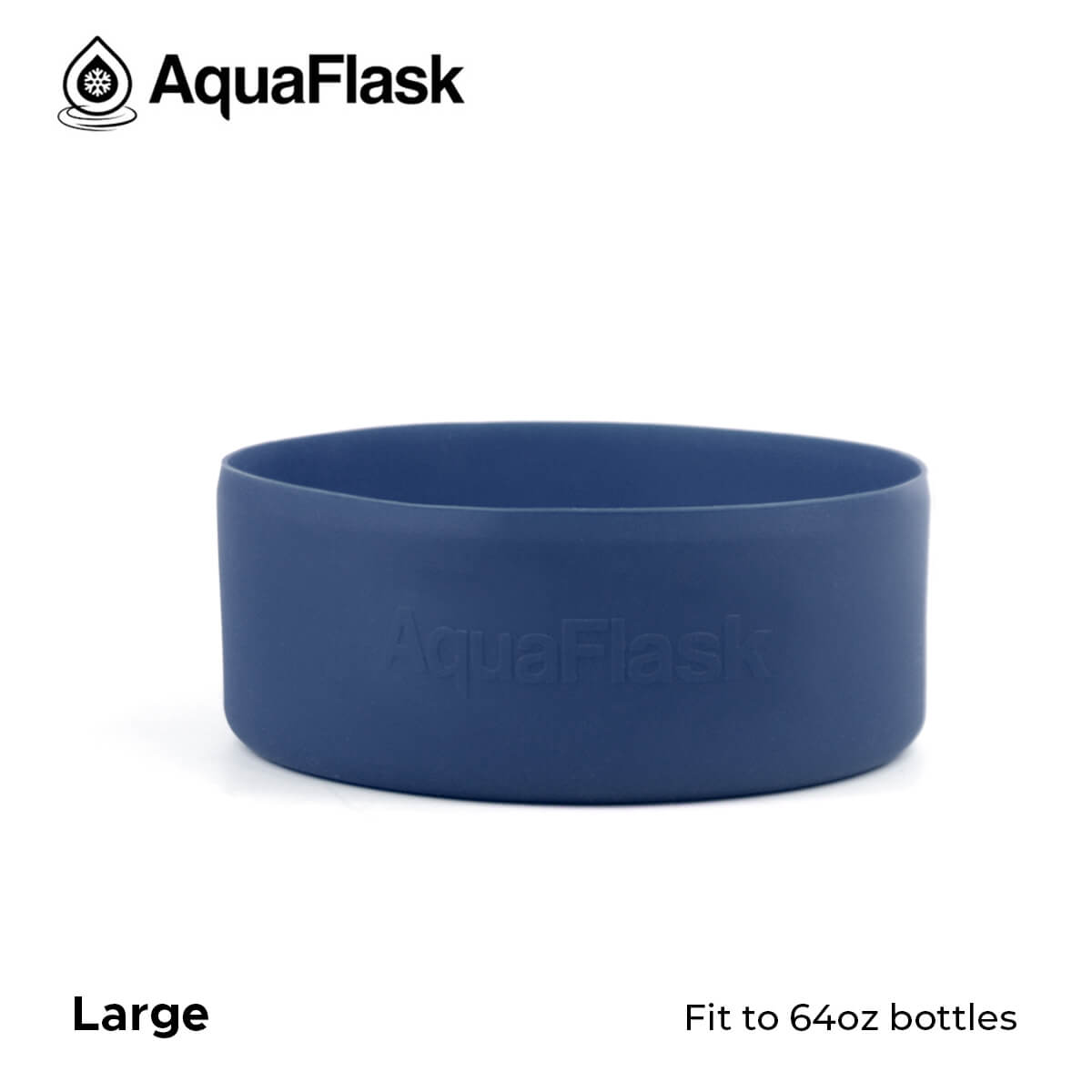 AQUAFLASK BASE PROTECTORA DE SILICONA GRANDE (64oz) - COBALT BLUE