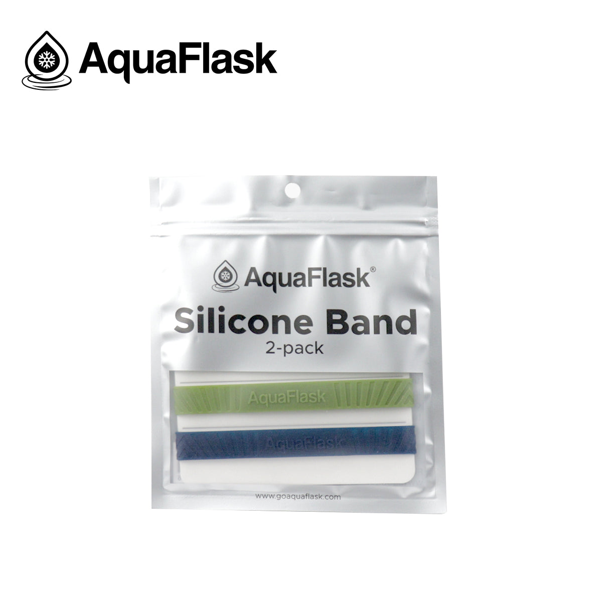 AQUAFLASK SILICONE BAND - HUNTER GREEN & BLUE