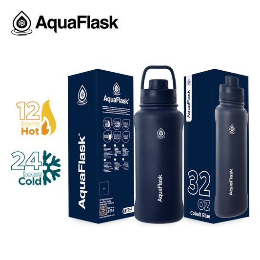 AQUAFLASK 32oz NEW ORIGINAL COLLECTION - COBALT BLUE