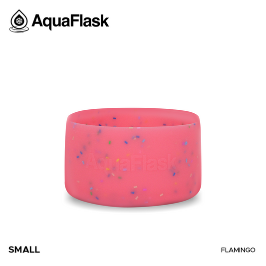 AQUAFLASK BASE PROTECTORA DE SILICONA PEQUEÑA - SPRINKLE - FLAMINGO