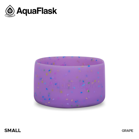 AQUAFLASK BASE PROTECTORA DE SILICONA PEQUEÑA - SPRINKLE - GRAPE