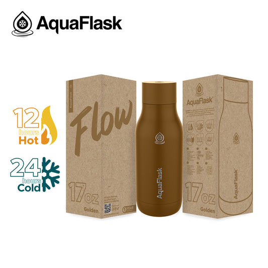 AQUAFLASK 17oz FLOW - GOLDEN