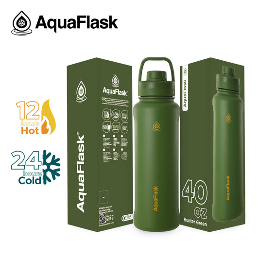 AQUAFLASK 40oz NEW ORIGINAL COLLECTION - HUNTER GREEN