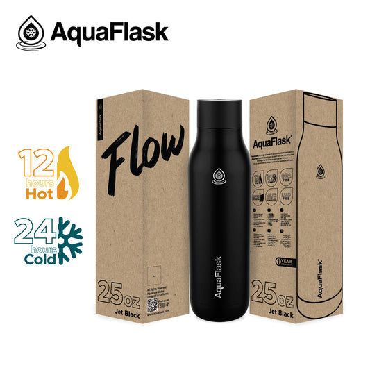 AQUAFLASK 25oz FLOW - JET BLACK