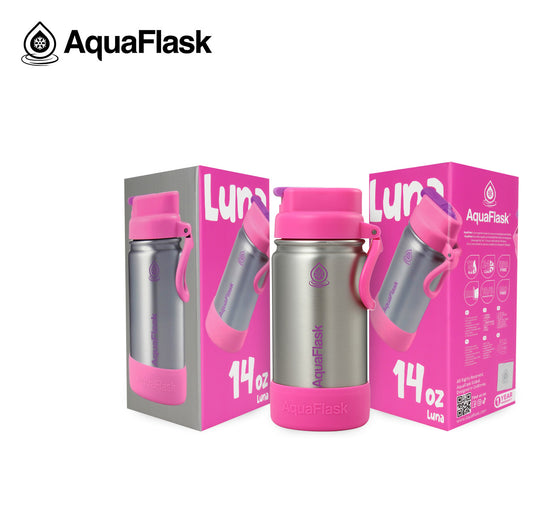 AQUAFLASK 14oz KIDS FLIP SIP - LUNA