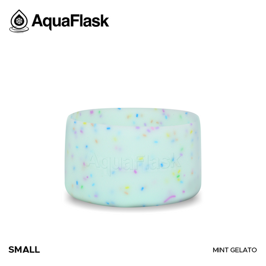 AQUAFLASK BASE PROTECTORA DE SILICONA PEQUEÑA - SPRINKLE - MINT GELATO