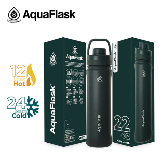 AQUAFLASK 22oz NEW ORIGINAL COLLECTION - MOSS GREEN