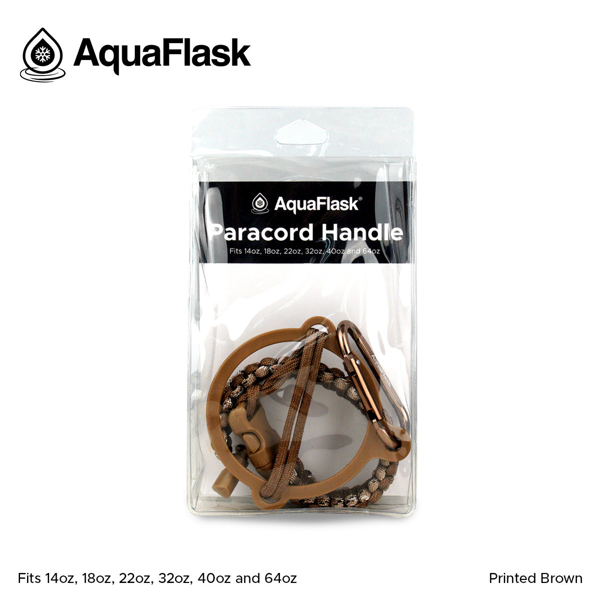 AQUAFLASK CUERDA DE TRANSPORTE - PRINTED BROWN