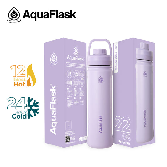 AQUAFLASK 22oz NEW ORIGINAL COLLECTION - PERIWINKLE