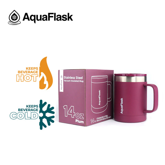 AQUAFLASK 14oz MUG - PLUM