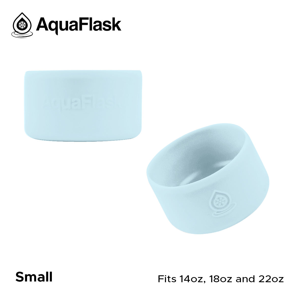 AQUAFLASK BASE PROTECTORA DE SILICONA PEQUEÑA - POWDER BLUE