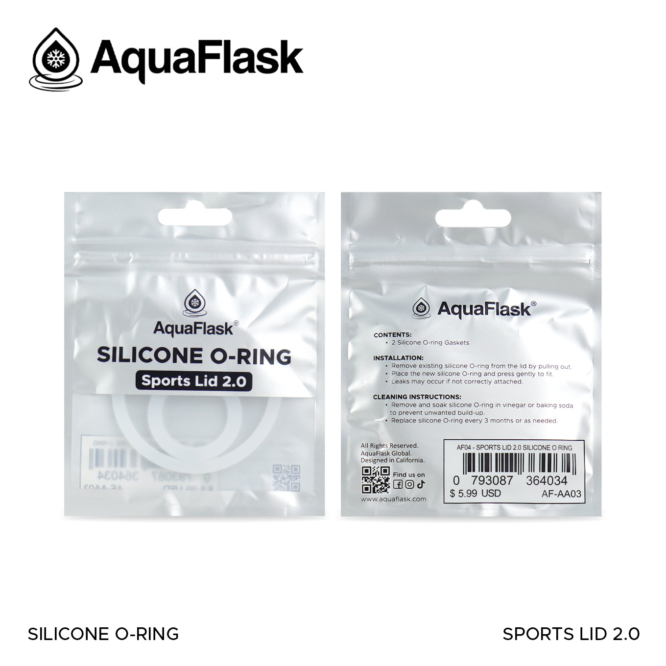 AQUAFLASK SILICONE O-RING - SPORTS LID