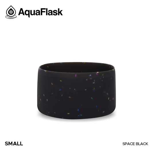 AQUAFLASK BASE PROTECTORA DE SILICONA PEQUEÑA - SPRINKLE - SPACE BLACK