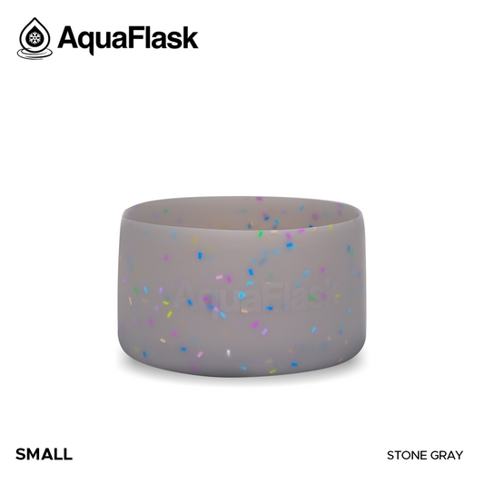 AQUAFLASK BASE PROTECTORA DE SILICONA PEQUEÑA - SPRINKLE - STONE GRAY