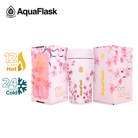 AQUAFLASK 12oz SLAETE CUP SAKURA 2 - PINK