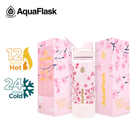 AQUAFLASK 18oz SAKURA 2 COLLECTION - PINK